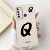 For Realme 5i RMX2030 6i RMX2040 Cover For Realme 6i Case Simple Fashion Letters A-Z Pattern Design Silicone Shockproof Bumper