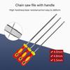3pc/Set Durability Metal Chainsaw Chain Sharpener 4/4.8/5.5mm Round File,for 3/8" Saw Chain Maintenance Garden Hand Tool