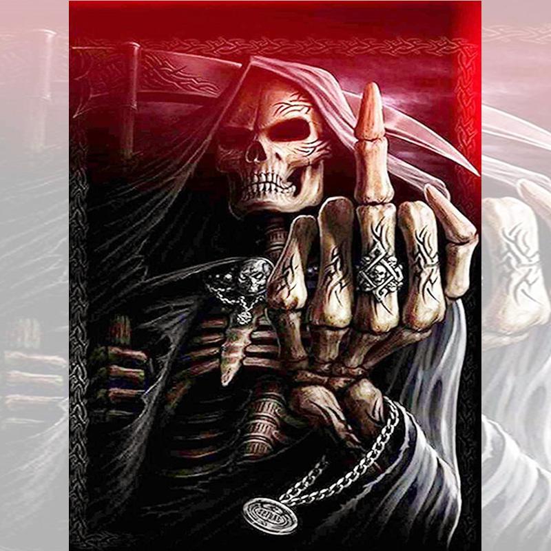 5D New Collection 2025 Diamond Embroidery Skull Legends Mosaic Art Kits Scenery Hanging Paintings Cross Stitch Gift