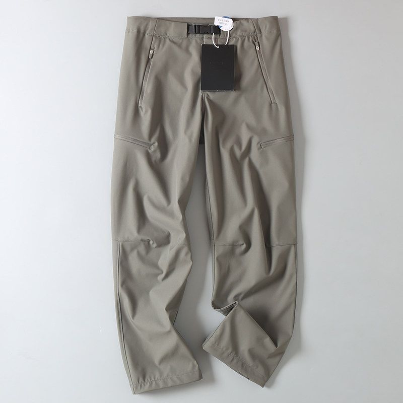 Men's Export Surplus Summer Outdoor Waterproof Buckle Belt Workwear Softshell Straight-Leg Casual Pants