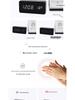 Wooden Sound-Control Luminous LED Alarm Clock with Silent Mode & Temperature Display