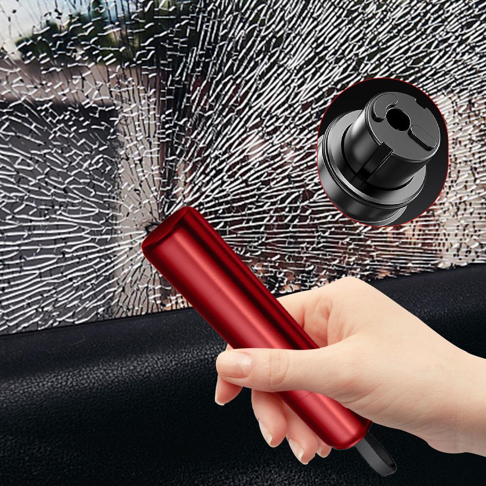 Car Safety Hammer Aluminum Alloy Auto Emergency Glass Window Breaker Seat Belt Cutter Life-Saving Escape Car Emergency Tool