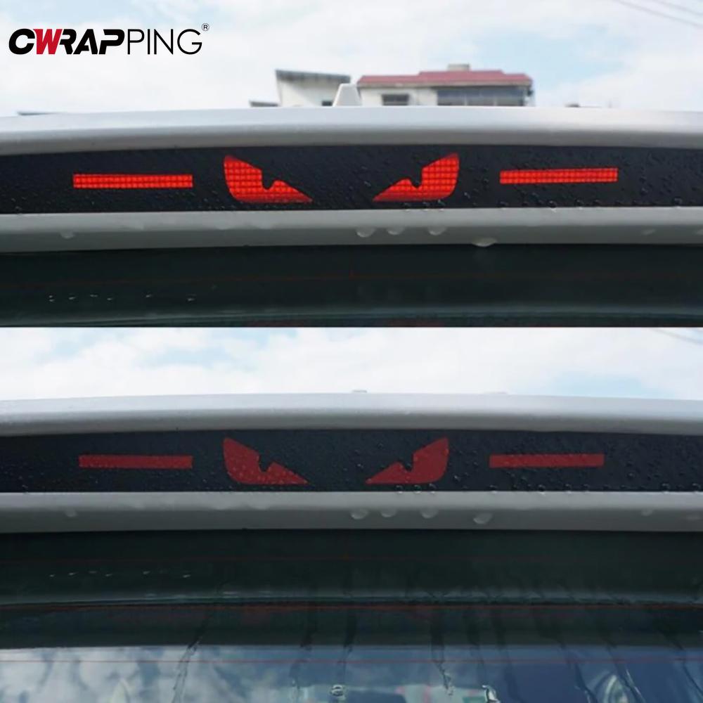 1PCS Car Personality Eagle Eye Brake Tail Light Sticker  Auto Light Hawkeye Styling Decorate Sticker for Chery Tiggo 7 Stickers