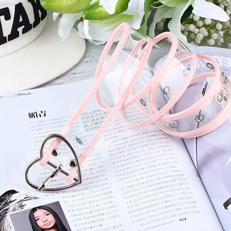 Modern Transparent Waist Belt For Women With Stylish Buckles For Casual And Looks Dressy