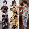 Xiaxin Elegant Retro Qipao 2025: Summer Slim Fit Dress for Young Women