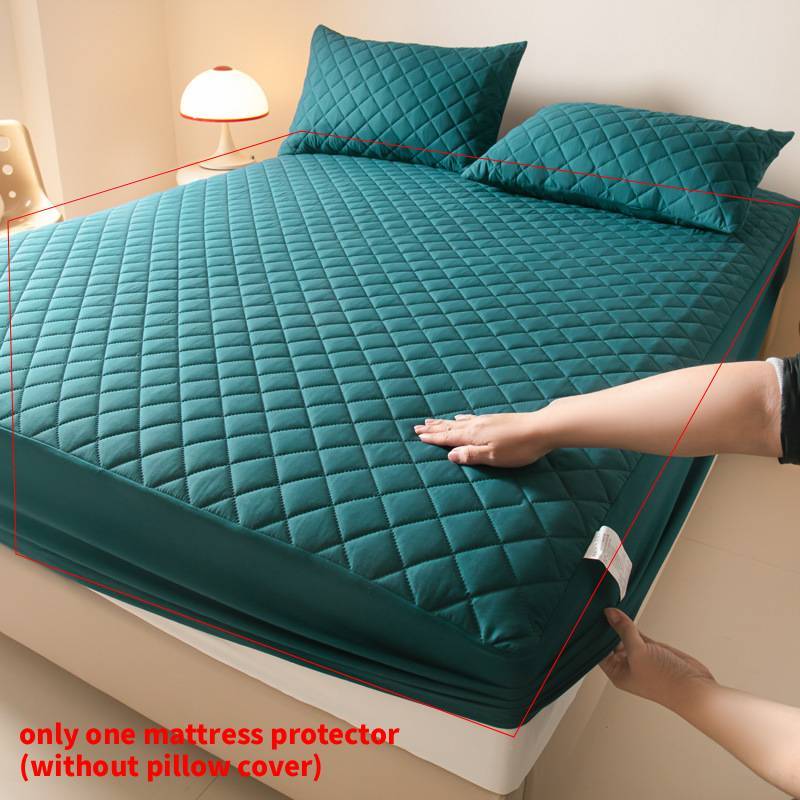 Waterproof Bed Cover With Solid Color Design For Home Use