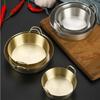 Round Two-Ear Snack Dish 304 Stainless Steel Seasoning Cup New Dual Handle Bowl  Kitchen Use