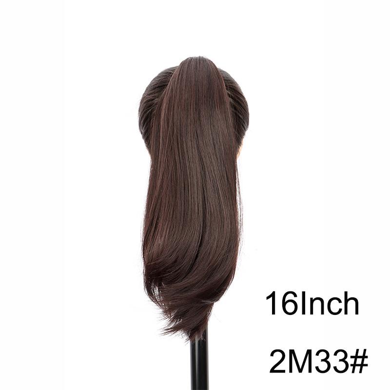 Eleganter Synthetischer Pferdeschwanz Damen Langer Gerader Haar Pferdeschwanz Haarverlängerung Krallenclip im Haar für Alle Anlässe