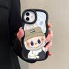 Gemaltes Muster Big Wave Edge Weiches Silikonmaterial Macaron-Telefongehäuse Stoßfestes Schutzgummigehäuse für iPhone Huawei Honor Infinix Tecno