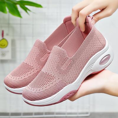 Damenschuhe, Stoffschuhe, Schuhe mit Absatzsteigerung, Atmungsaktive Schuhe, Vielseitige Stoßdämpfende Einzelne Schuhe