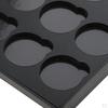 Plastic Black Empty Magnetic Blusher Eyeshadow Makeup Case Organizer Container Portable