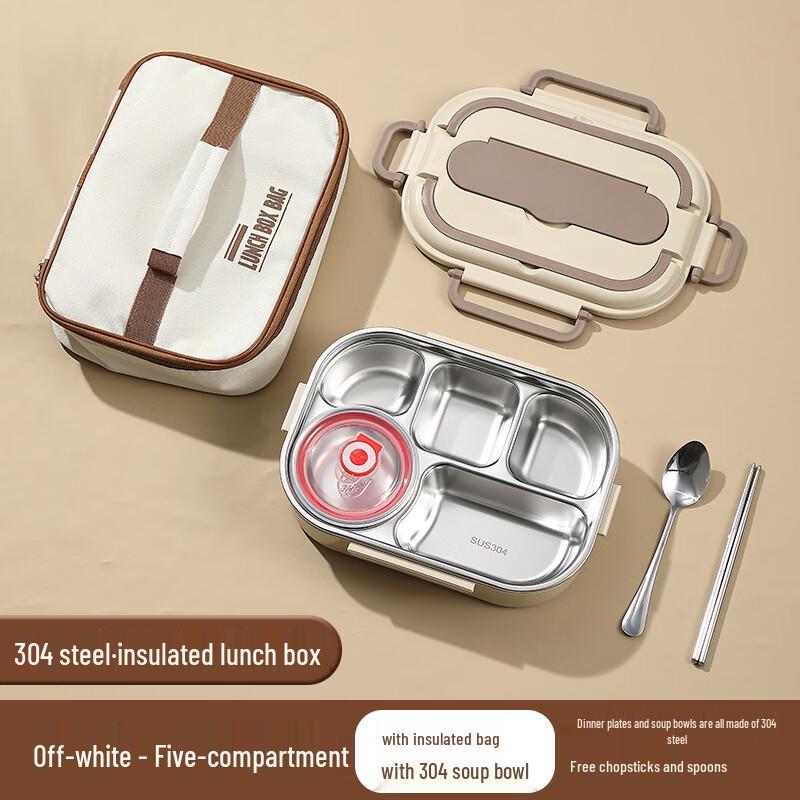 

ZISIZ Insulated 5-Compartment Lunch Box Set
