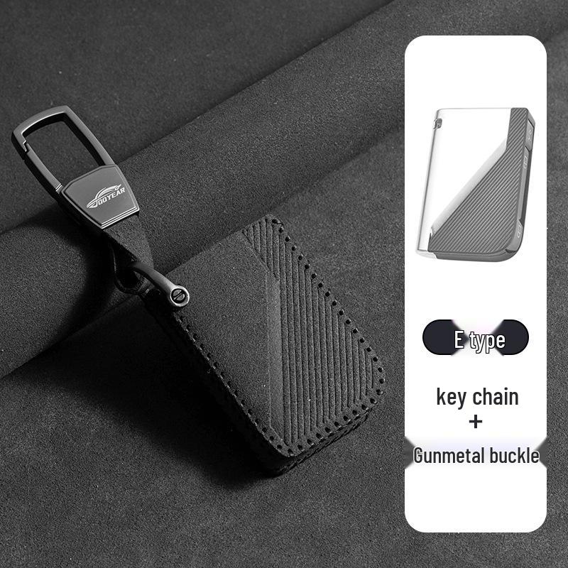Lynk & Co Key Bag: Suede Trim Protective Case with High-Grade Buckle for Models 03/01/05/06/09.