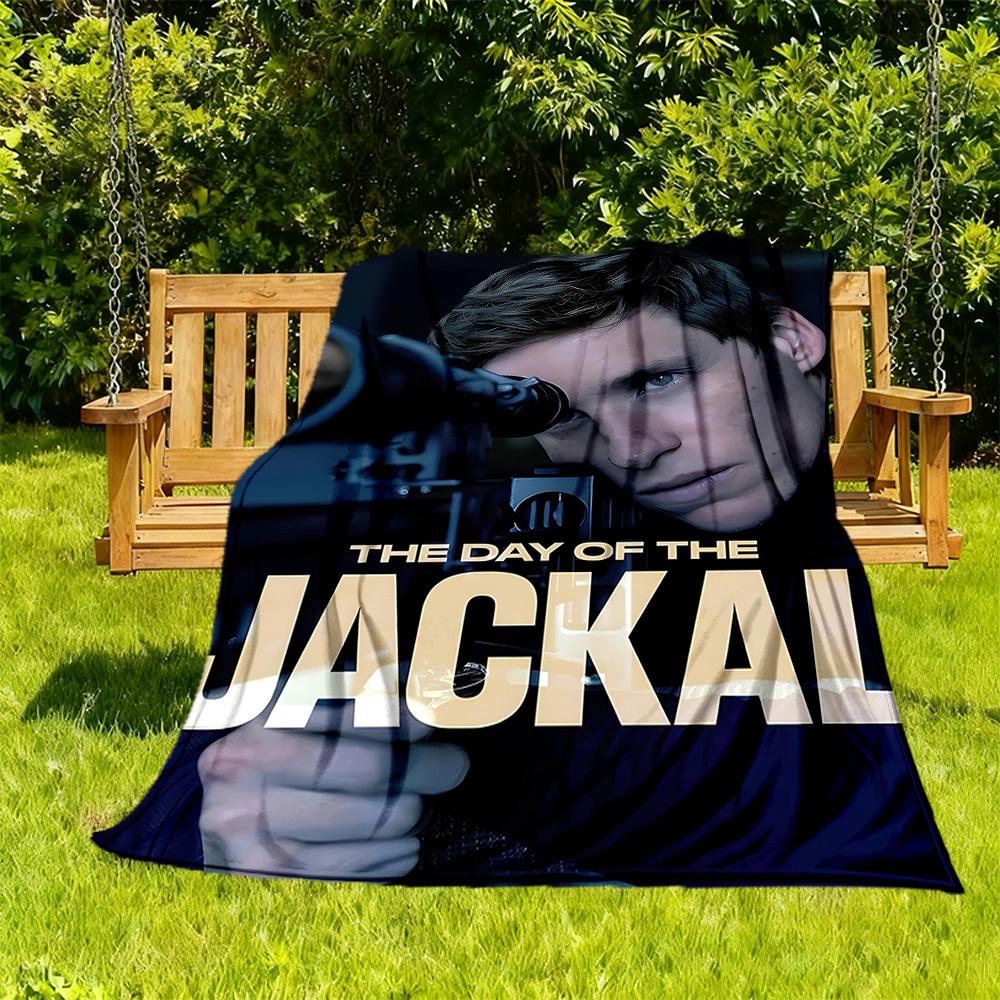 

1pc The Day of the Jackal Outdoor Blanket Lightweight Flannel, Soft & Warm, All-Season Use for Sofa, Outdoor, Camping, Living Room, Office099 130x150cm