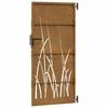 Garden Gate 85 X 200 Cm Corten Steel Grass Design