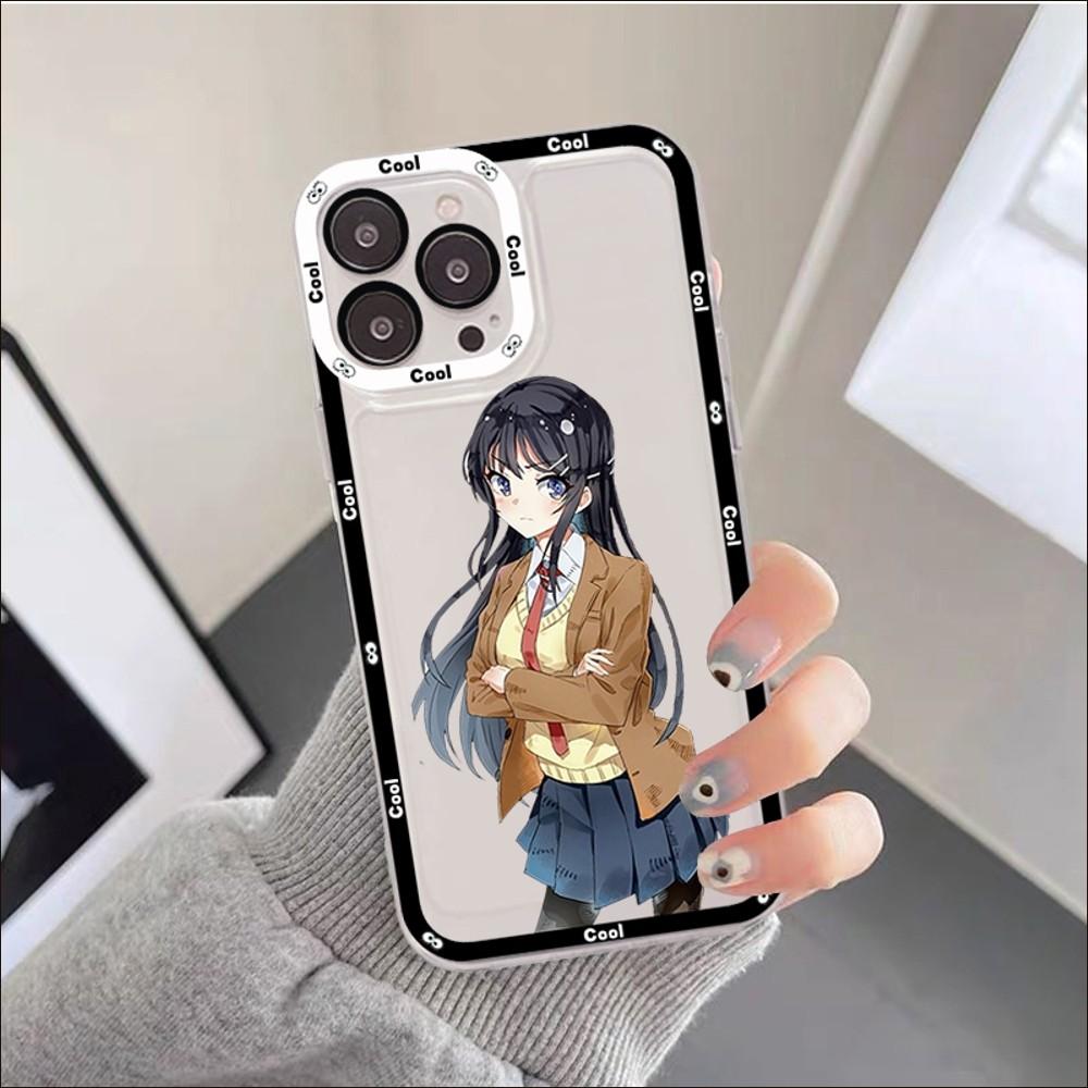 Anime Mai Sakurajima Phone Case For IPhone 11 12 13 14 Mini Pro Max XR X XS TPU Clear Case For 8 7 6 Plus SE 2020