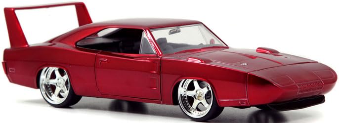 Kyosho Jada Toys Fast Furious Series 1969 Dodge Charger Daytona Red Finished Model JADA97060 & 1/24 (Dominic)