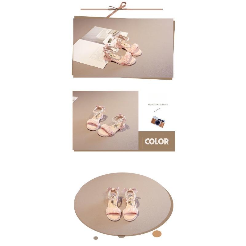 Girls' Sandals New Summer Fashion Sports Soft Sole Kids' Roman Sandals for Big Kids Students