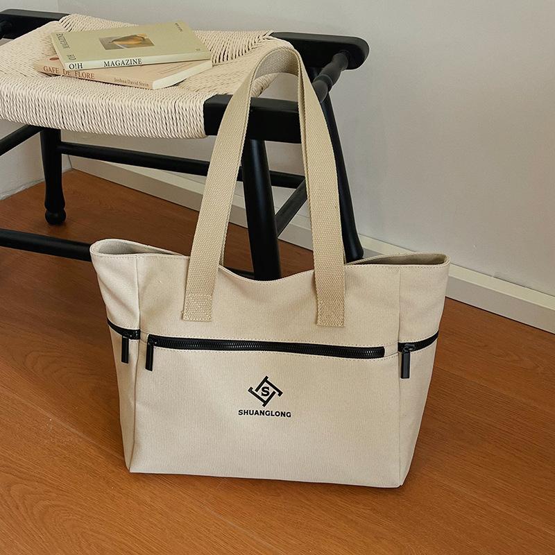 Borsa a Tote da Studente di Grande Capacità, Aspetto di Alta Qualità, Livello Estetico, per Mamma e Papà, con Singolo Tracolla