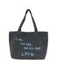 BLUELUE Love Big Tote Bag (Charcoal)