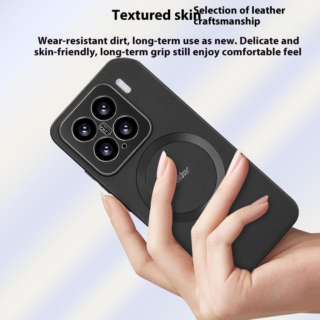 DEKKER Etui na Xiaomi 15 Kompatybilne z MagSafe PU+TPU Tylna Pokrywa Telefonu