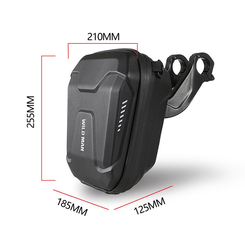 2-5L Electric Scooter Bag Scooter Skateboard Front Storage Bag Waterproof EVA Hard Shell Handlebar Hanging Bag for M365 Pro