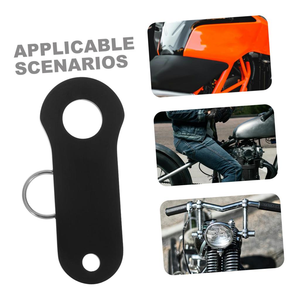ABOOFAN 2pcs Motorcycle Bell Accessories Hanger Biker Guardian Lucky Riding Bell Bike Helmet Lock