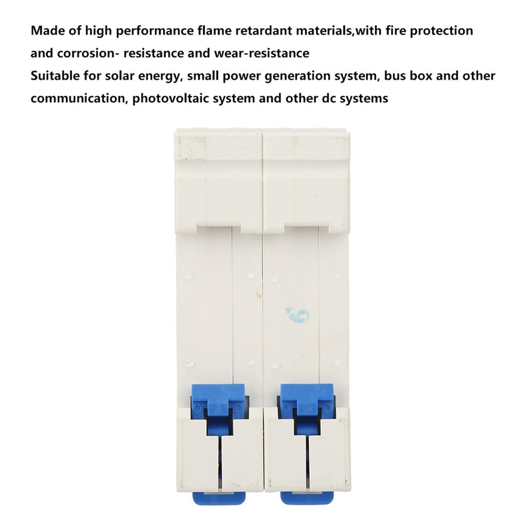 DZ47 63 2 P Mini Circuit Breaker Cutout Switch Breaker 400VAC(6A)