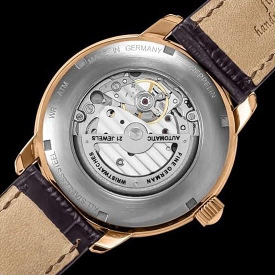 ZEPPELIN 100th Anniversary Series Watch Automatic 5 Atmospheres Water Resistant Mineral Glass Ivory Dial 7662-8 Mens Authentic Product