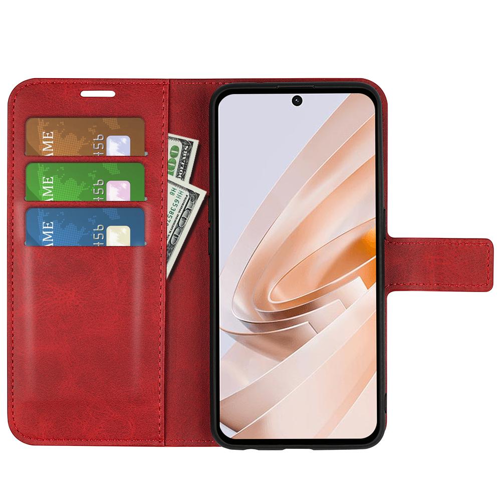 For Xiaomi Redmi 13 5G/13 4G/Note 13R 5G/Poco M6 4G Wallet Case Leather Phone Cover Calf Texture