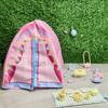 1Set 1:12 Scale Doll Camping Set Playing House Miniature Tent Dollhouse Scene Tent Model  Doll House