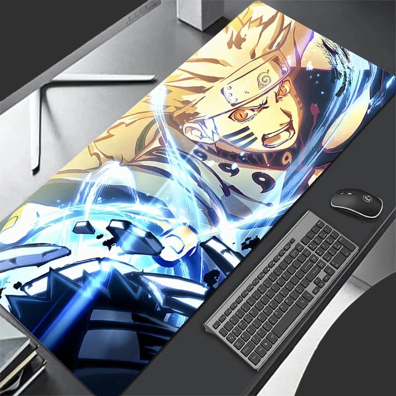 Black Chain Cool Mouse Pad Laptop Japan Anime Keyboard Rug XXL N-narutoS U-uzumakiS Non Slip Mousepad PC Gamer Cabinet Desk Mat