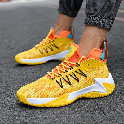 New Breathable Flying Woven Basketball Shoes Actual Combat Non-slip Running Shoes Students Youth Sports Shoes Cushioned Shock