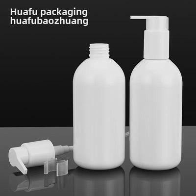 300ml Reinweiße Rundschulter-Lotionflasche mit Pumpe