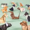 3D Animal Paper Folding Origami Craft Kit, DIY Cat Dog Set with Instruction, Handmade Desktop Decoration Fun Screen?Free Art Activity, Creative