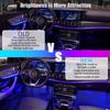 4 In 1 Car Interior Lights App Control Bluetooth-Compatible LED RGB Music Sync Ambient Lighting Kit