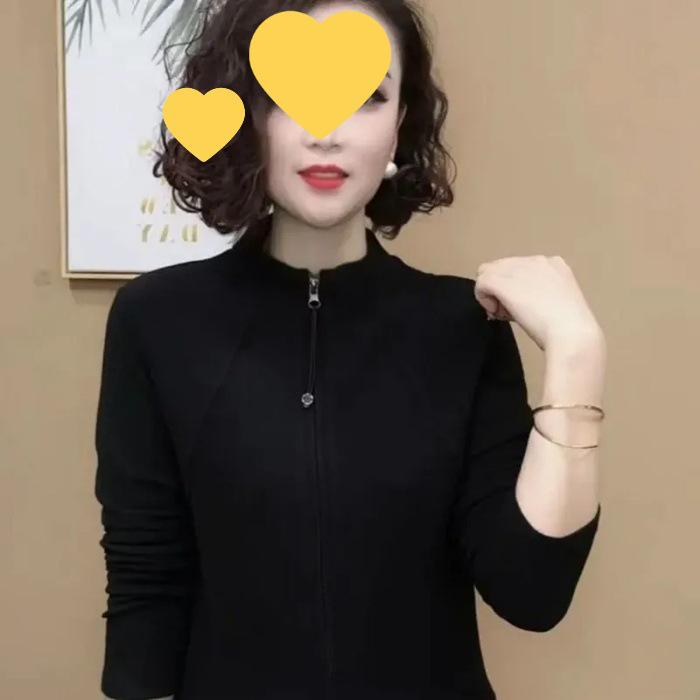 Luxury Women s Double-Sided Velvet Cardigan - 2024 Autumn/Winter Collection: Stylish, Casual, and Age-Defying. XL