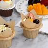 50PCS Tulip Cake Paper Cup Dessert Muffin Cup Flame Cups Disposable Baking High-temperature Resistant Cake Oil Proof Paper Tray