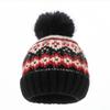 Căciulă Nouă pentru Femei Croșetată Lâna Slouchy cu Pompon Manual Groasă Rezistentă la Vânt Căciulă de Iarnă Schi Caldă Șapcă Skull