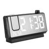 LED Projection Clock Large Display Color Screen Mirror Digital Electronic for Home Bedroom Desktop Snooze Wake Up