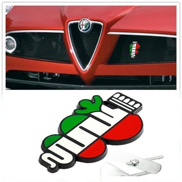 

Металлические автомобильные наклейки ALFA ROMEO Auto Передняя решетка радиатора Эмблема Дизайн автомобиля для Alfa Romeo Mito Spider GT Giulietta Автомобильные аксессуары