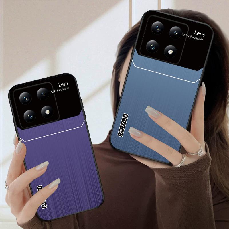 Brauner vertikaler Streifen Für Xiaomi Poco X7 M7 Pro 5G M5 X4Pro 4 M6 4G C65 C75 F6 F5 X6 5 7 X5 F7 Ultra M5S M4Pro 5G weiche Handyhülle