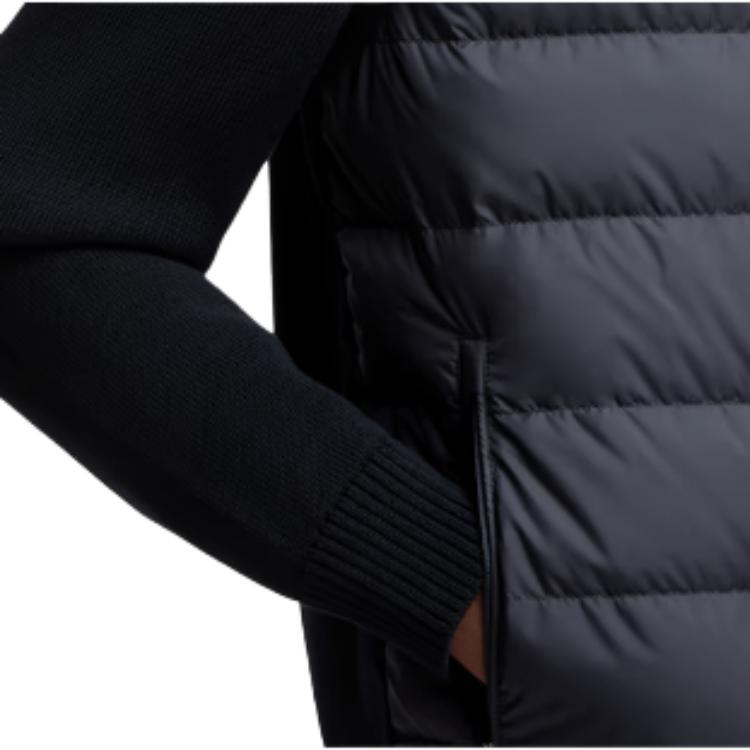 Moncler Padded Corduroy Padded Zip Up Cotton Cardigan Down Jacket Unisex Blue K20919B00003M1367776