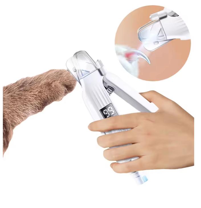 2 in 1 Electric Pet Nail Trimmer with LED Lights Pet Nail Grinder Dog Nail Trimmer and Grinder for Small Medium Large Dogs/Cats