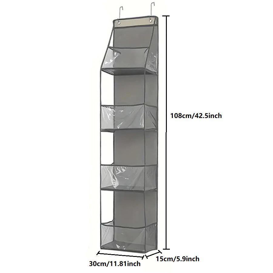 Waterproof Hanging Storage Bag: Wall-Mounted Organizer with Layers for Dorms and Bathrooms