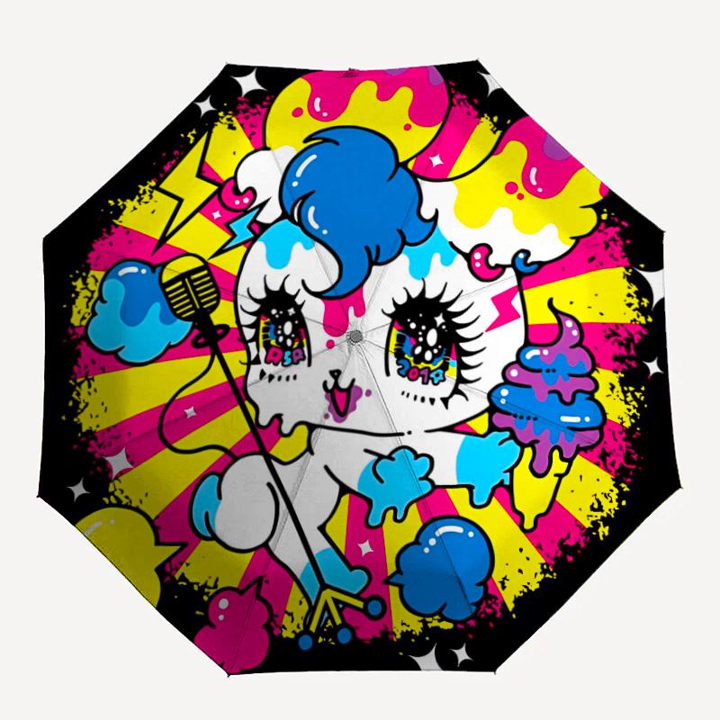 1pc Skull Pop ArtAutomatic Open/close, All-Season Portable Folding Umbrella for Friends, Travel, Everyday, Events - Compact Parasol, Outdoor