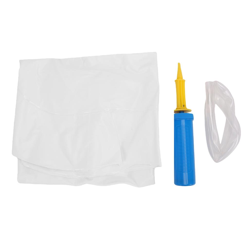 Portable Hair Wash Tub Double Layer PVC Foldable Inflatable Hair Washing Basin for Home Camping Travel