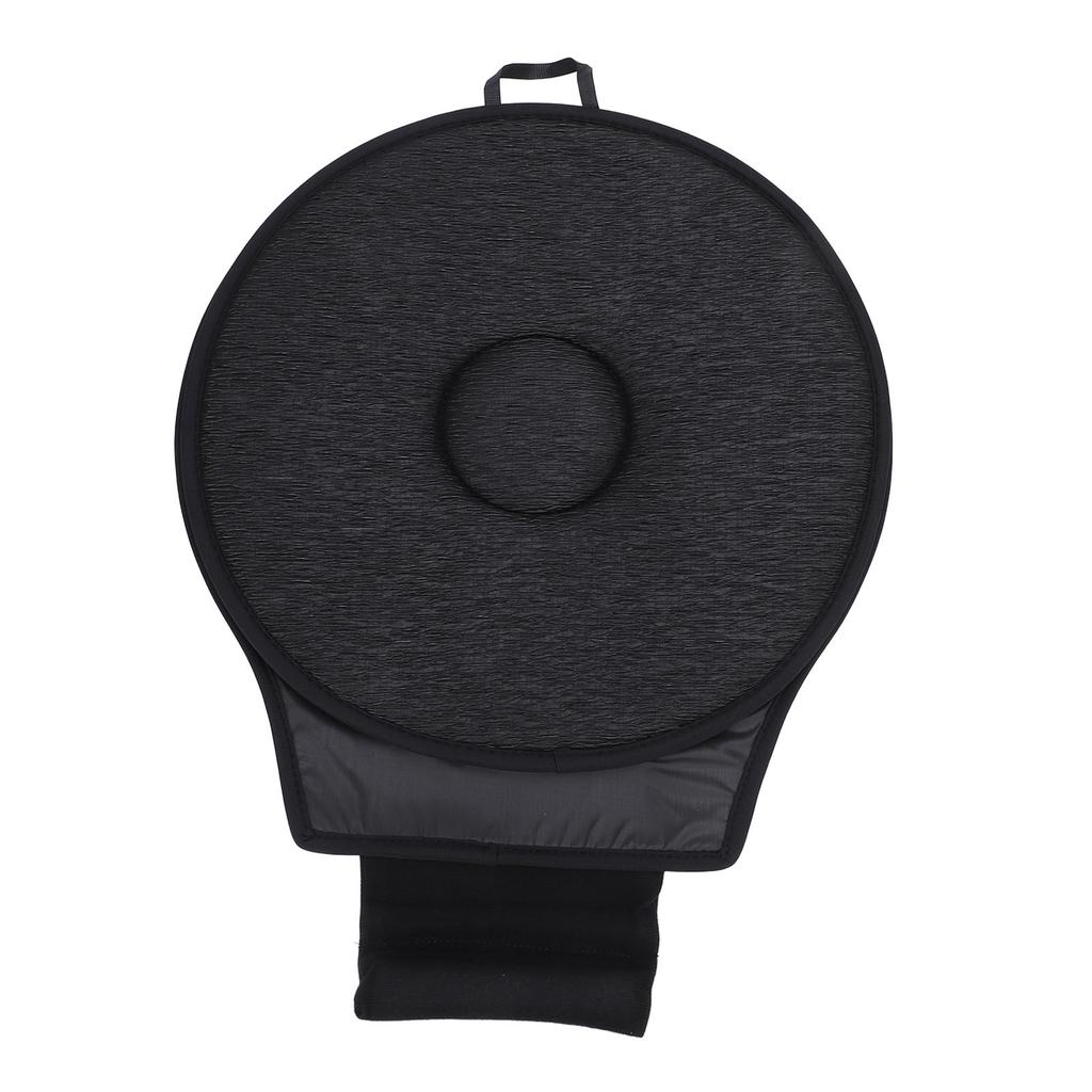 360 Grad Drehkissen Tragbares Memory-Foam Drehbares Fahrzeugkissen für Ältere Büro Camping Schwarz