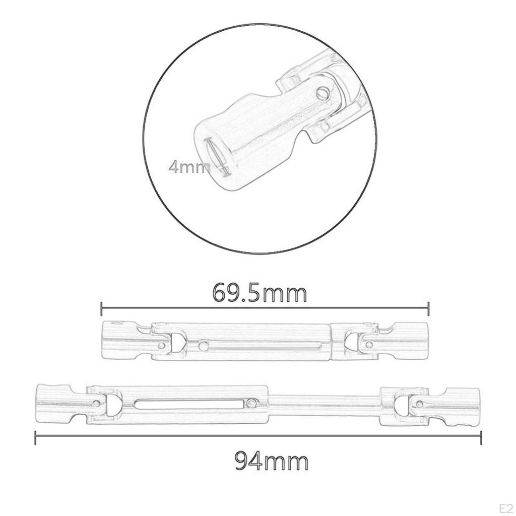Drive Shaft Set for MN82 MN78 LC79 1/12 RC Vehicles