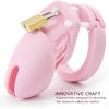 Silicone Cock Cage Chastity Cage Chastity Device for Male Penis Exercise (Pink)